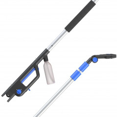 Lance télescopique nettoyage toiture et façade haute et basse pression 3,9 m, accessoires complets