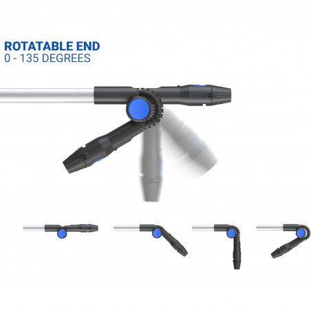 3.9 m telescopic wand for high- and low-pressure roof and facade cleaning, complete accessories