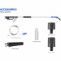 Lance télescopique nettoyage toiture et façade haute et basse pression 3,9 m, accessoires complets Lance télescopique nettoyage toiture et façade haute et basse pression 3,9 m, accessoires complets