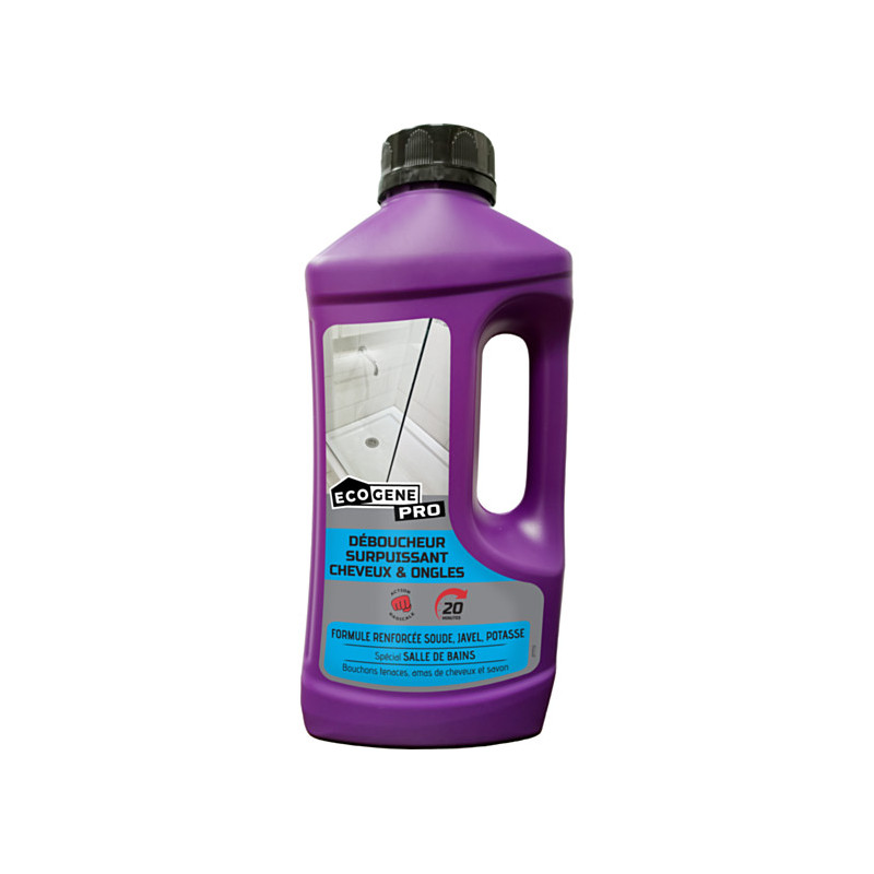 Déboucheur surpuissant cheveux et ongles ECOGENE PRO 1L Déboucheur surpuissant cheveux et ongles ECOGENE PRO 1L