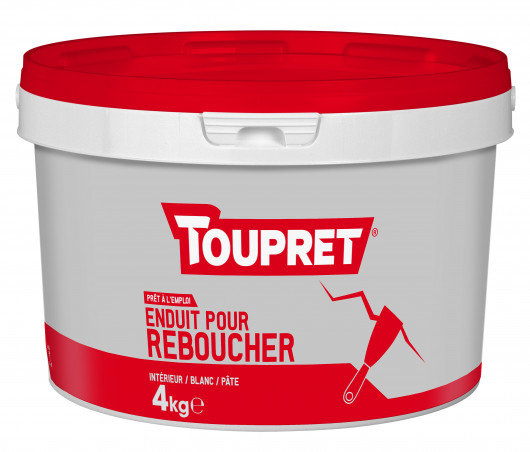 Enduit de rebouchage intérieur en pâte TOUPRET 4kg