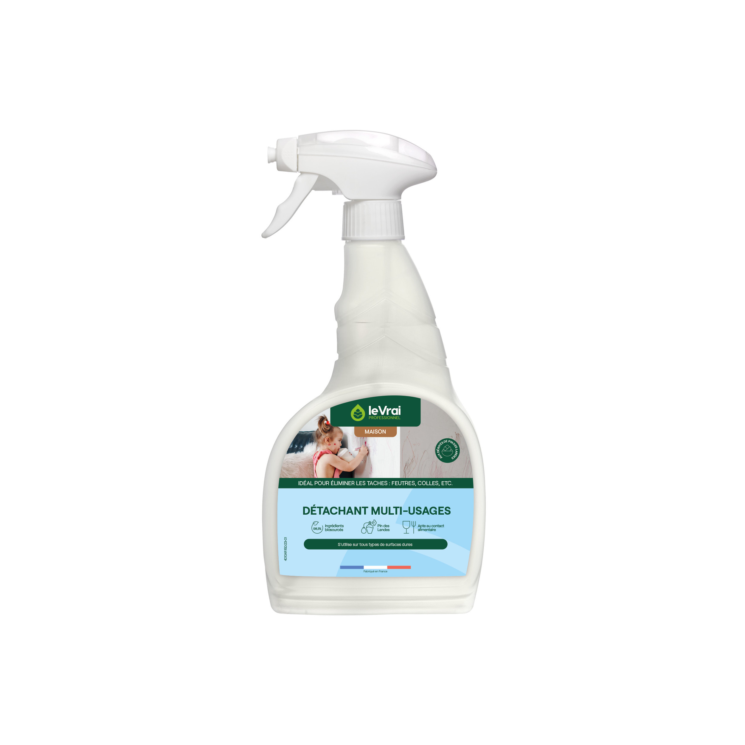 Détachant multi-usages LE VRAI PROFESSIONNEL pulvérisateur 750ml