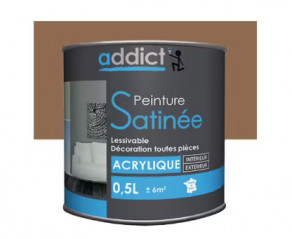 ADDICT EG Mehrzweck-Acrylfarbe seidenmatt 0.5L Farbe Taupe