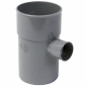 Te reducida de PVC, 100/50 mm, toma de 90°, desagüe de aguas residuales NF Te reducida de PVC, 100/50 mm, toma de 90°, desagüe de aguas residuales NF