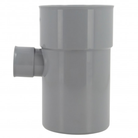 Te reducida de PVC, 100/50 mm, toma de 90°, desagüe de aguas residuales NF