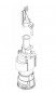 Soupape double volume pour réservoir apparent DUETTO 4150 REGIPLAST