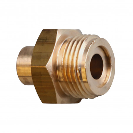 Mamelon mâle 20x150 à braser sur cuivre 12 mm pour gaz butane propane