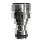 Mixer tap adapter chrome male 24x100 quick outlet hose