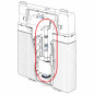 Spoelmechanisme compleet Schwab voor inbouwreservoir WC 190, 192 – start en stop, enkel of dubbel spoeling
