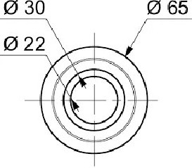 Guarnizione per meccanismo a filo Wirquin 65x22 mm