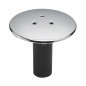 Coperchio in metallo cromato Filtro doccia da 90 mm, piatto doccia forato da 60 mm con tubo di sgocciolamento
