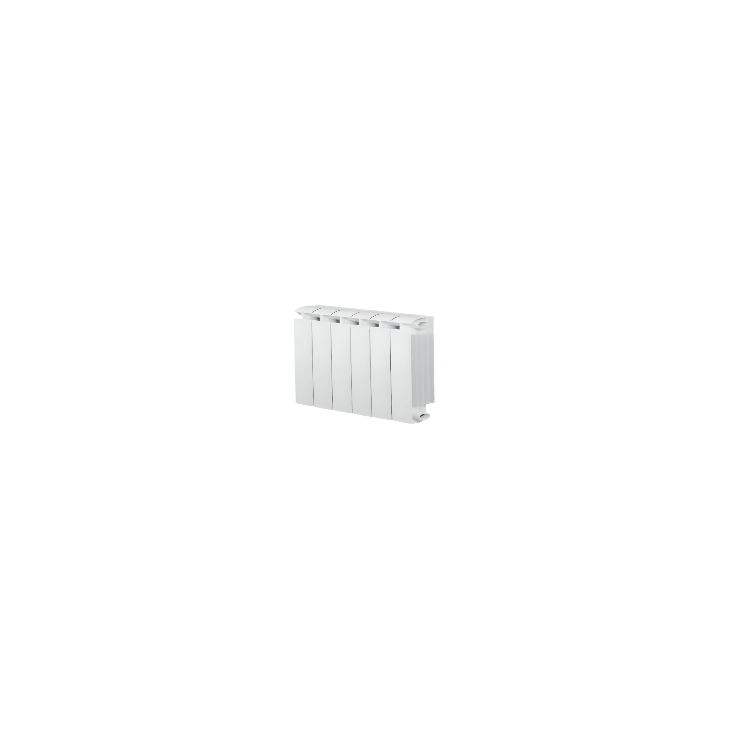 KLASS 350, 510w riscaldatore centrale a 6 elementi in alluminio fuso bianco