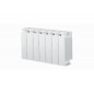 KLASS 350, stufa centrale in alluminio fuso bianco a 7 elementi da 595w