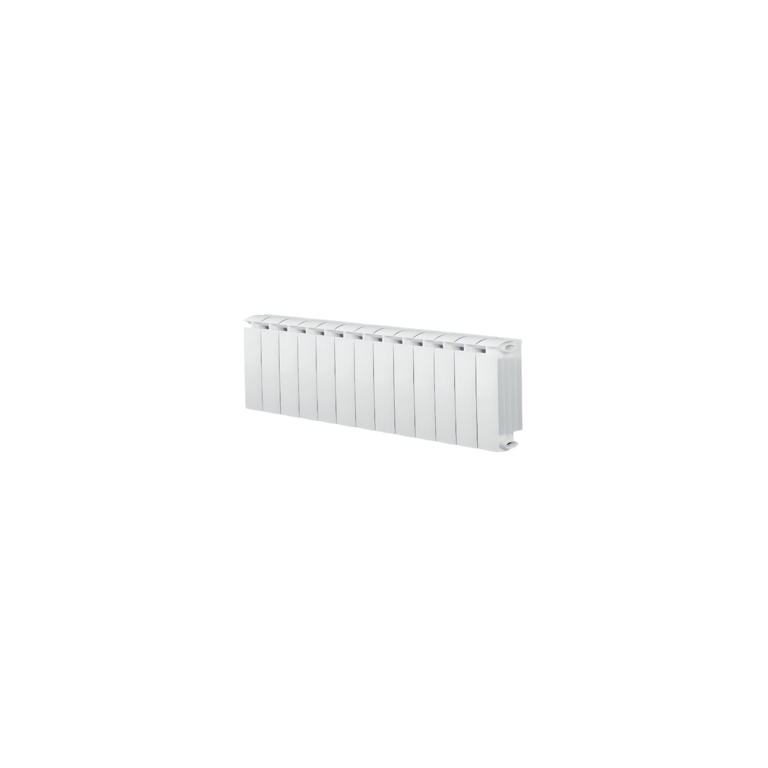 13-element white cast aluminium KLASS 350 central heater, 1105w