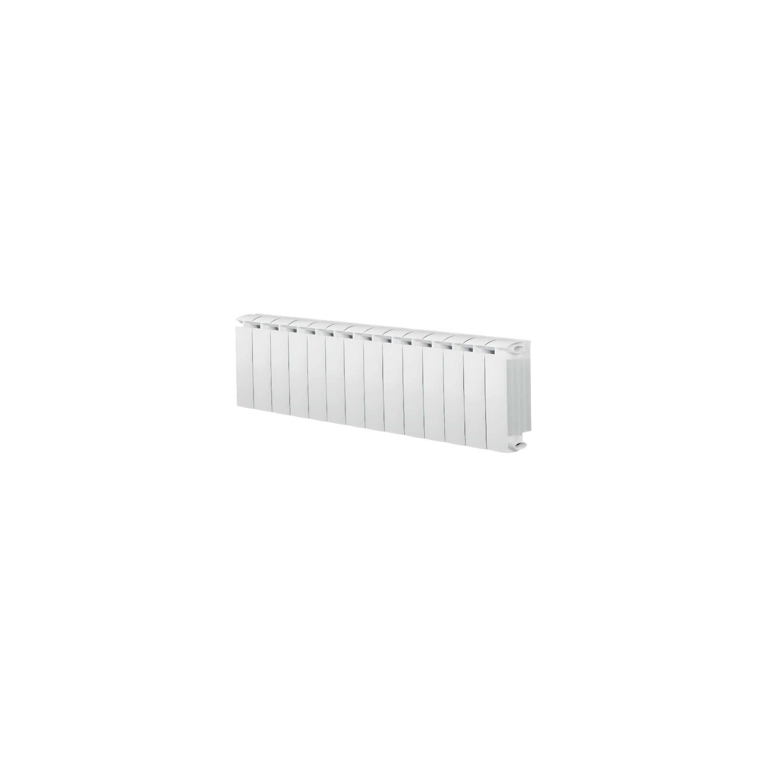 KLASS 350 14-element white cast aluminium central heater, 1190w