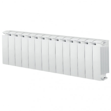 KLASS 350 14-element white cast aluminium central heater, 1190w