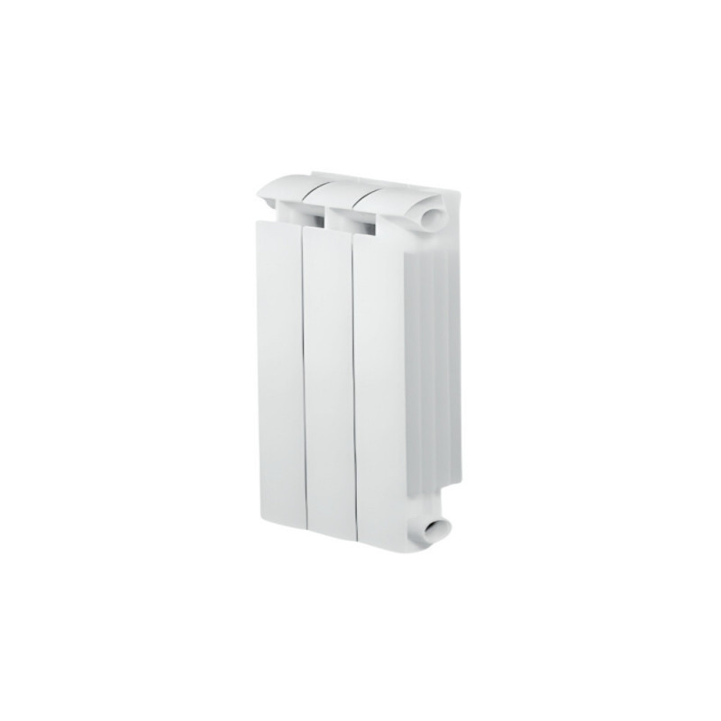 KLASS 500 Riscaldatore centrale a 3 elementi in alluminio fuso bianco, 348w
