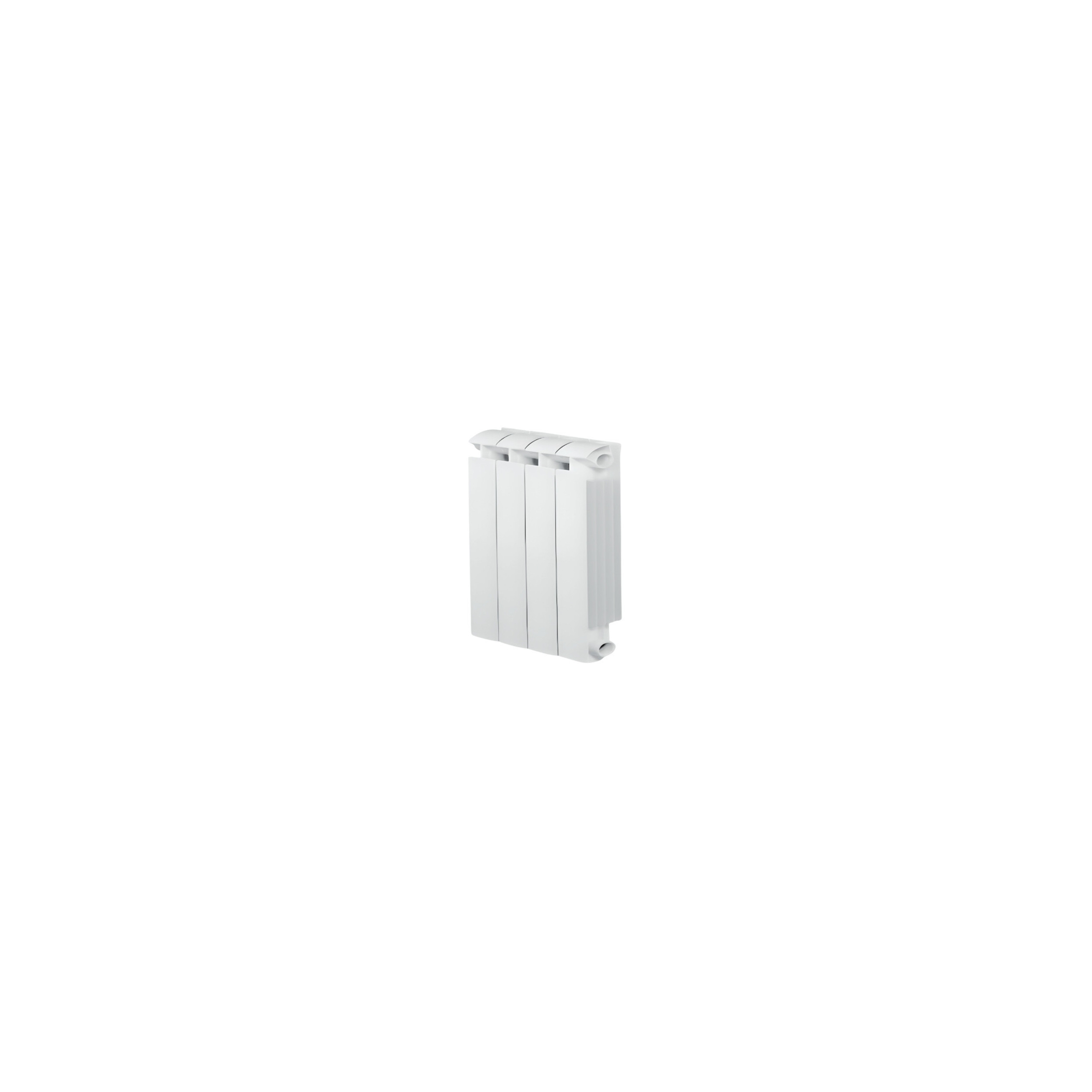 KLASS 500 Riscaldatore centrale a 4 elementi in alluminio fuso bianco, 464w
