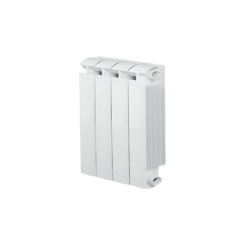 KLASS 500 Riscaldatore centrale a 4 elementi in alluminio fuso bianco, 464w