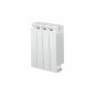 KLASS 500 Riscaldatore centrale a 4 elementi in alluminio fuso bianco, 464w