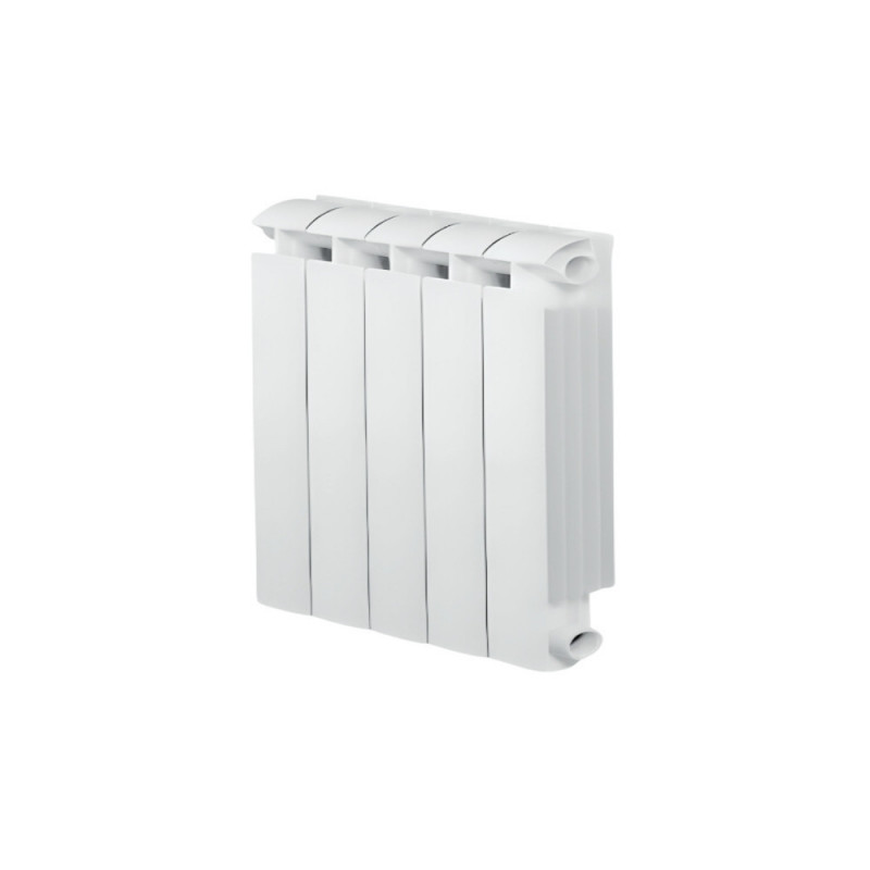 KLASS 500, stufa centrale a 5 elementi in alluminio fuso bianco, 580w