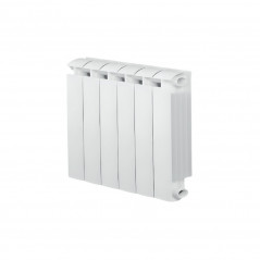 KLASS 500 Calentador central de aluminio fundido blanco de 6 elementos, 696w