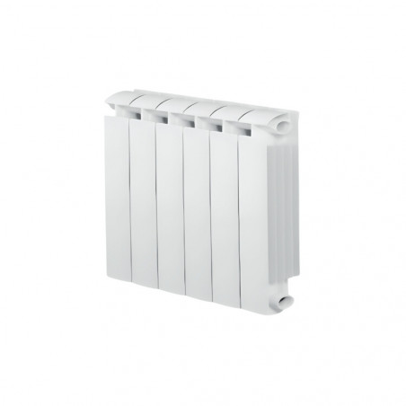 KLASS 500 Calentador central de aluminio fundido blanco de 6 elementos, 696w