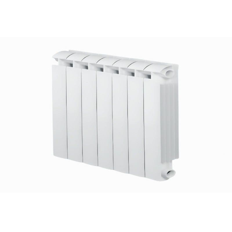 KLASS 500 Riscaldatore centrale a 7 elementi in alluminio fuso bianco, 812w