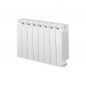 KLASS 500, 928w, stufa centrale a 8 elementi in alluminio fuso bianco