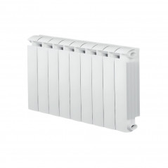 KLASS 500 Riscaldatore centrale a 9 elementi in alluminio fuso bianco, 1044w