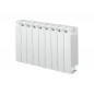 KLASS 500 Riscaldatore centrale a 9 elementi in alluminio fuso bianco, 1044w