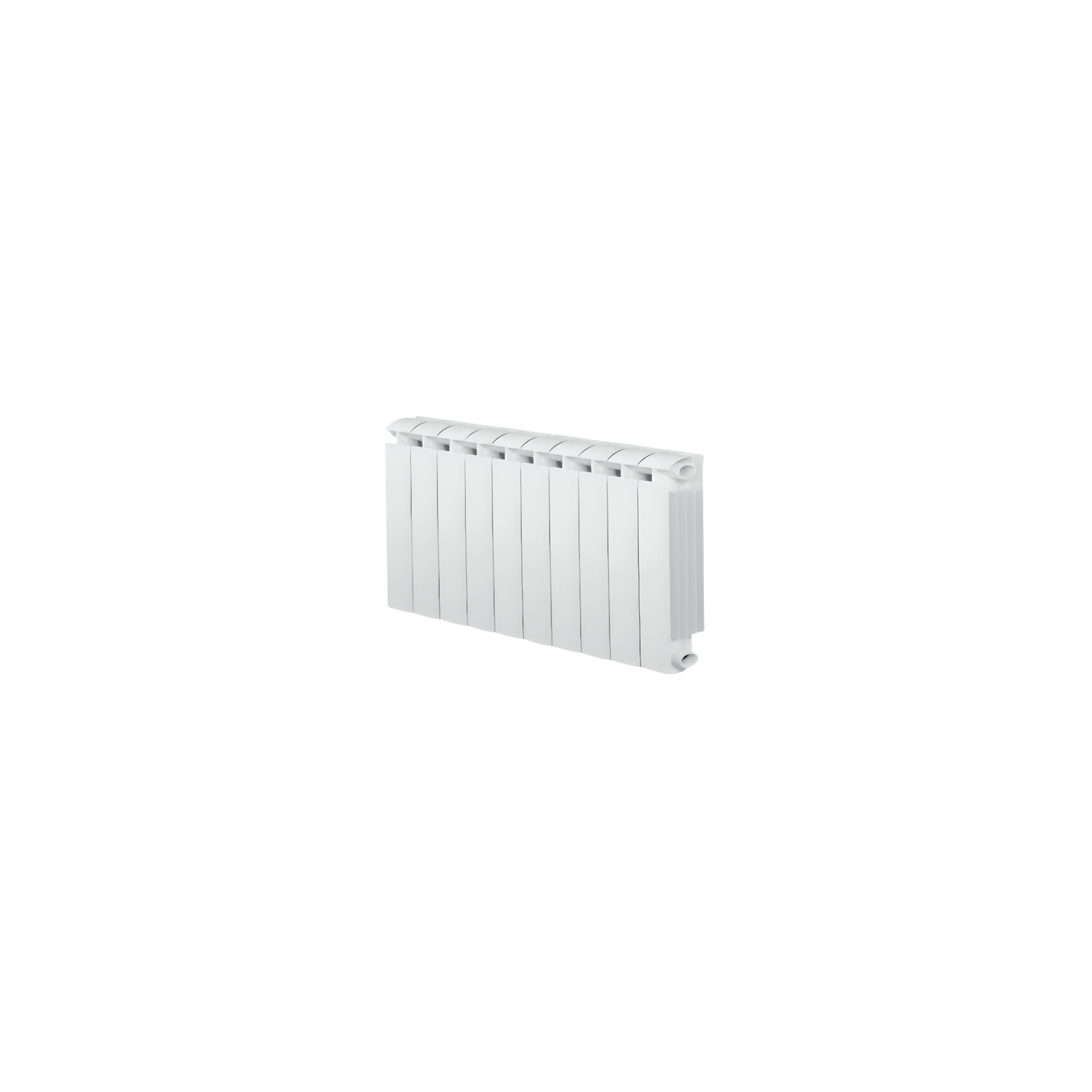 KLASS 500 white 10-element cast aluminium central heater, 1160w