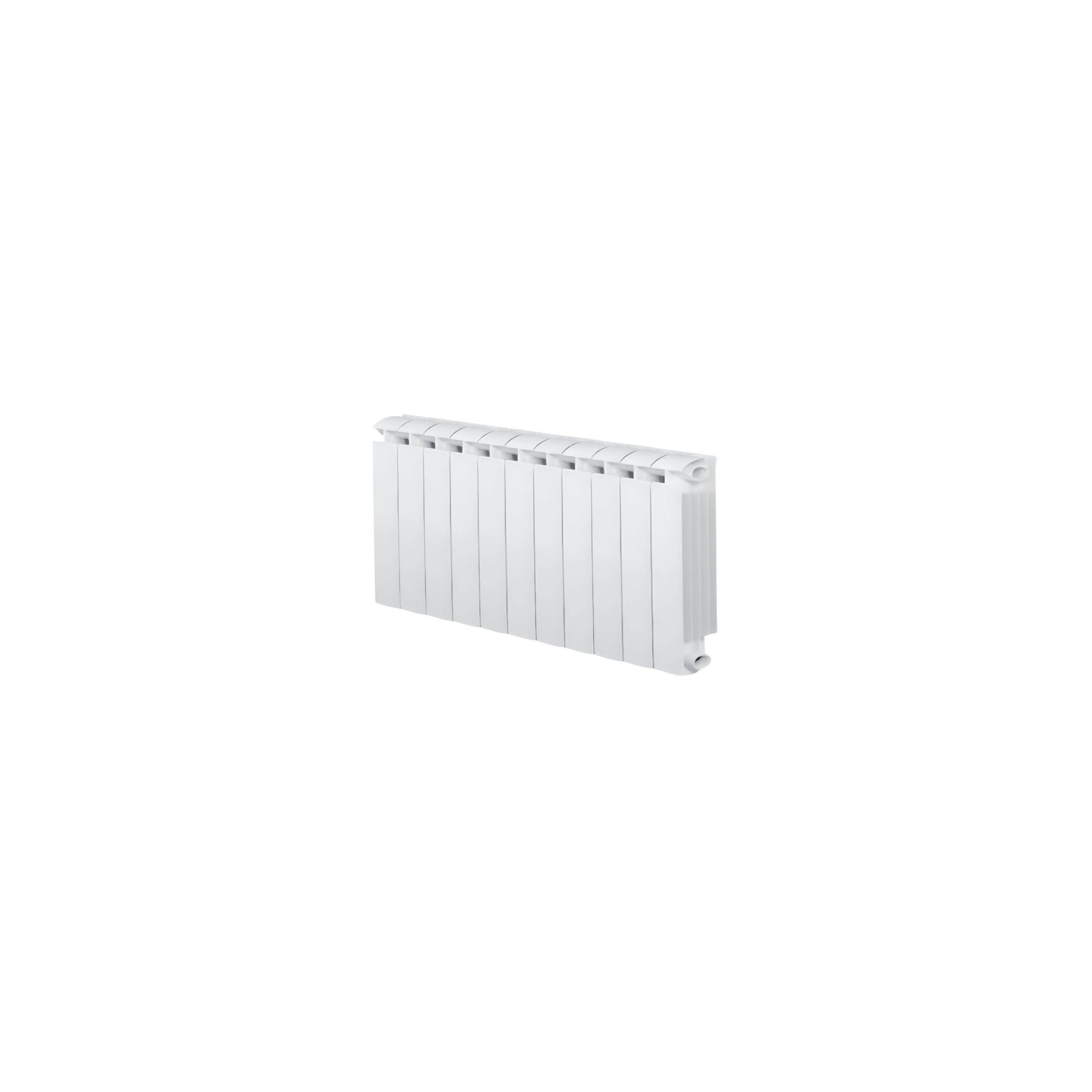 Calentador central de aluminio fundido KLASS 500 blanco de 11 elementos, 1276w