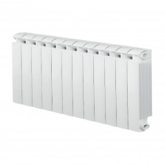 KLASS 500 Calentador central de aluminio fundido blanco de 12 elementos, 1392w