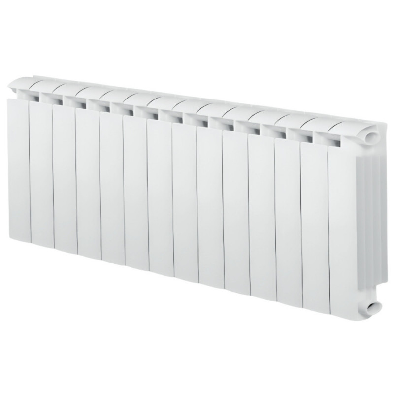 Central heating aluminum cast iron 14 elements white KLASS 500, 1624w
