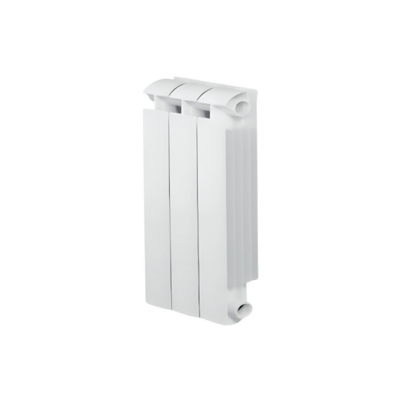 KLASS 600, 3-element white cast aluminium central heater, 396w