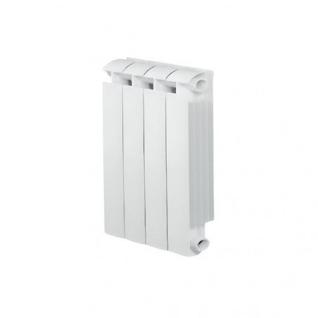 KLASS 600 Riscaldatore centrale a 4 elementi in alluminio fuso bianco, 528w