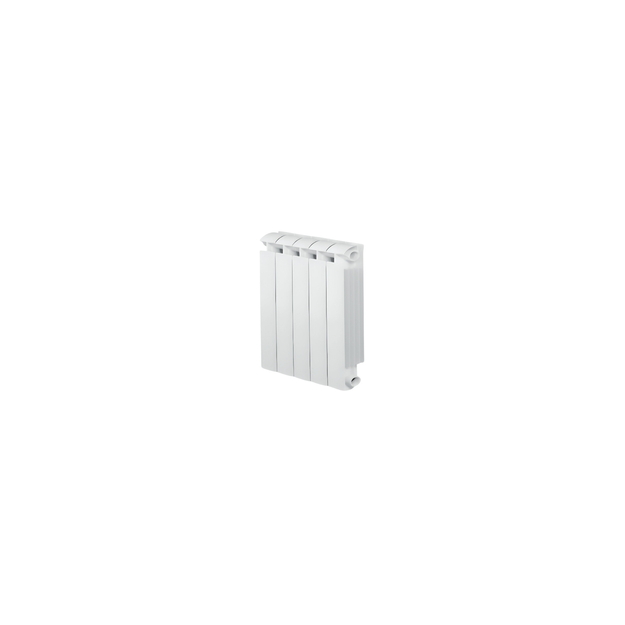 KLASS 600, riscaldatore centrale a 5 elementi in alluminio fuso bianco da 660w