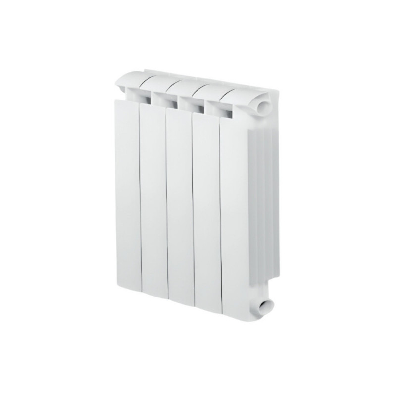 KLASS 600, riscaldatore centrale a 5 elementi in alluminio fuso bianco da 660w