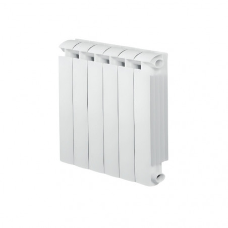 KLASS 600 6-element white cast aluminium central heater, 792w