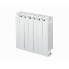 KLASS 600 7-element white cast aluminium central heater, 924w