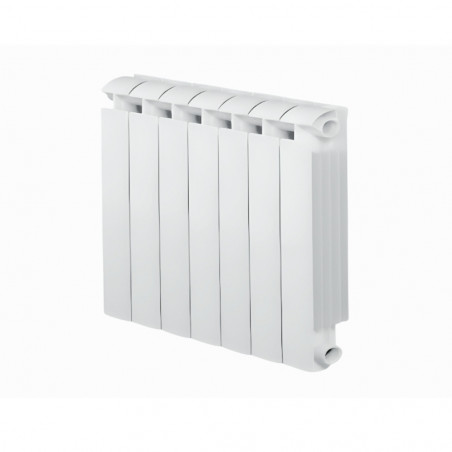 Centrale verwarming gietijzer aluminium 7 elementen wit KLASS 600, 924w GLOBAL 7xKLASS600B - Afbeelding 1/5