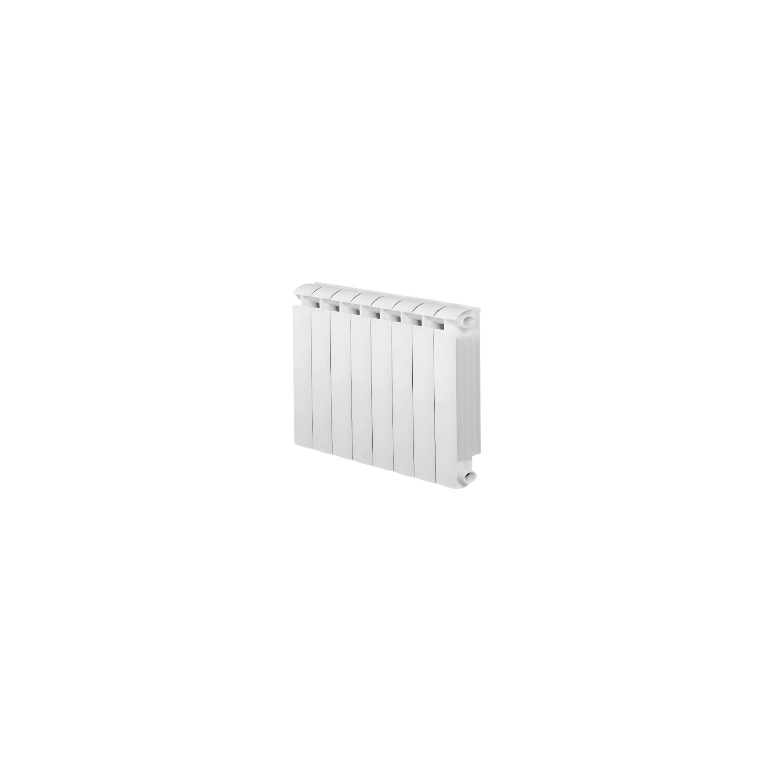 8-element white cast aluminium KLASS 600 central heater, 1056w