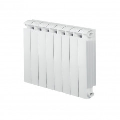 8-element white cast aluminium KLASS 600 central heater, 1056w
