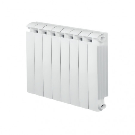 8-element white cast aluminium KLASS 600 central heater, 1056w