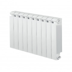 KLASS 600 10-element white cast aluminium central heater, 1320w
