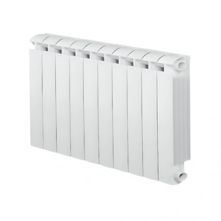 KLASS 600 10-element white cast aluminium central heater, 1320w