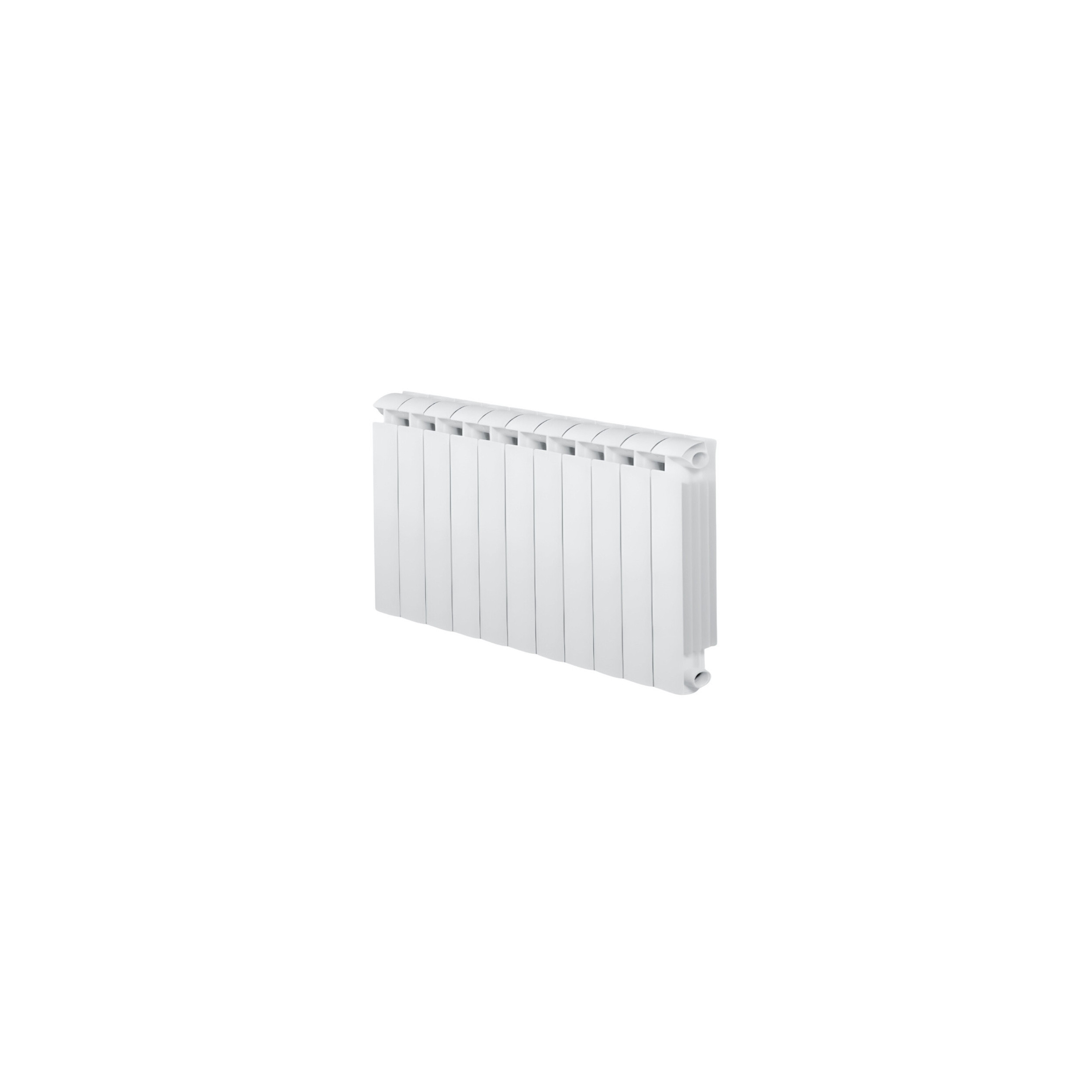 11-element white KLASS 600 cast aluminium central heater, 1452w