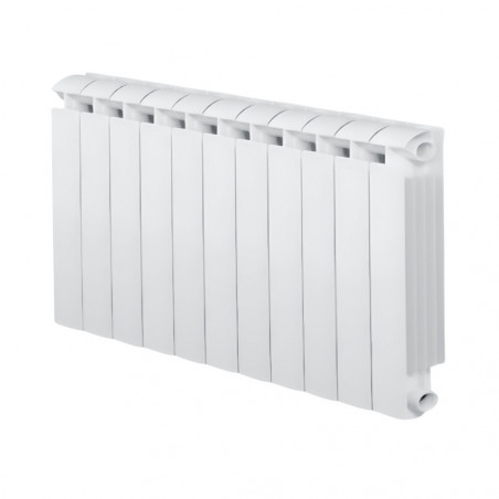 11-element white KLASS 600 cast aluminium central heater, 1452w