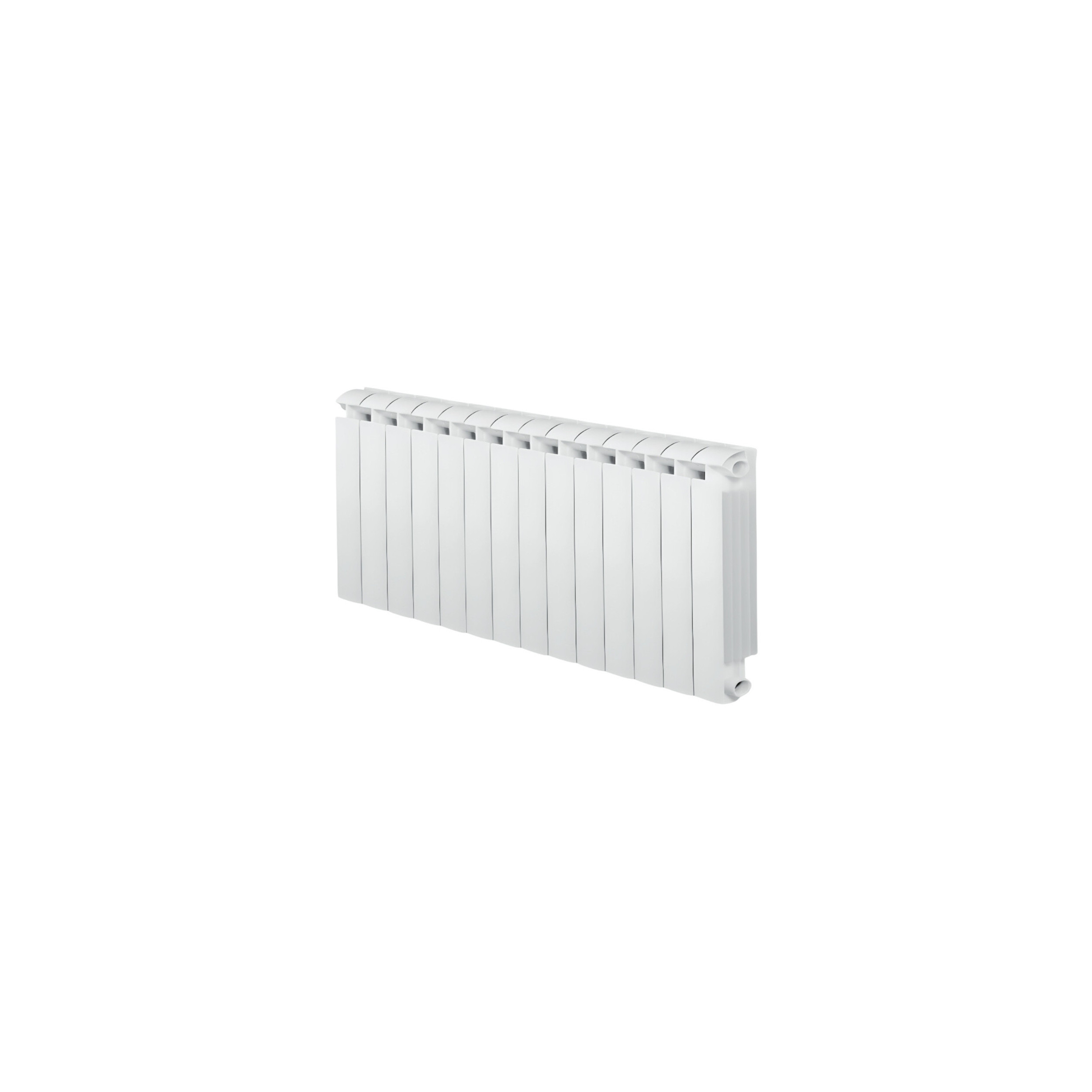 KLASS 600 14-element white cast aluminium central heater, 1848w